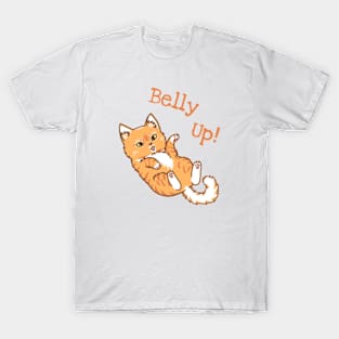 Belly Up Cat T-Shirt